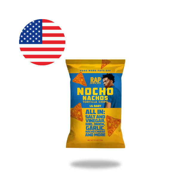 Rap Snacks Nocho Nachos Tortilla Chips Lil Baby All in 71g