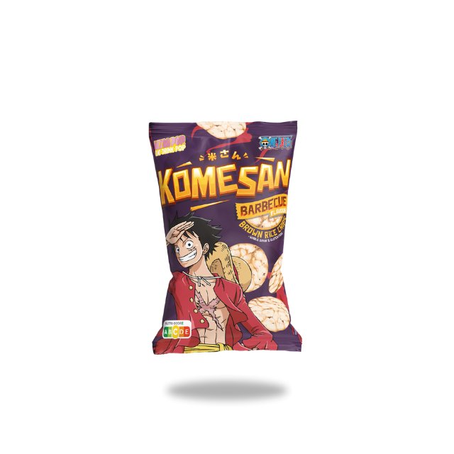 One Piece Komesan Brown Rice Chips - Barbecue 60 g
