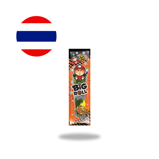 Tao Kae Noi Big Roll Grilled Seaweed Roll TomYum 3g