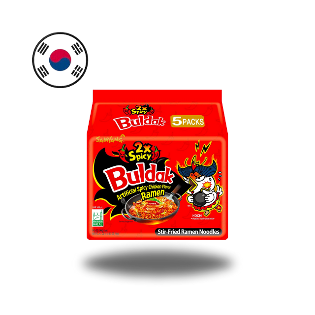 Samyang Buldak 2x Spicy Hot Chicken Flavor Ramen 5 packs 5x140g