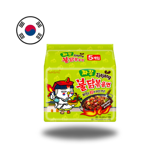 Samyang Buldak Ramen Hot Chicken Jjajang Korean Black Bean Sauce 5x140g