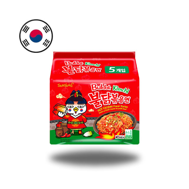 Samyang Buldak Ramen Hot Chicken Kimchi 5x140g