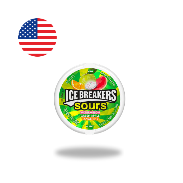 Ice Breakers Sours Watermelon/Green Apple