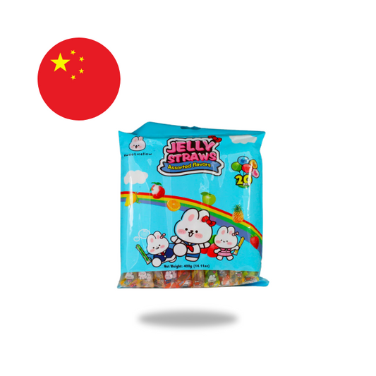 Jelly Straws Assorted 400g