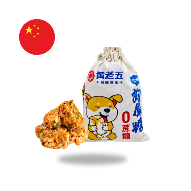 HuangLaoWu-Lucky Dog Candy Original Flavor 300g