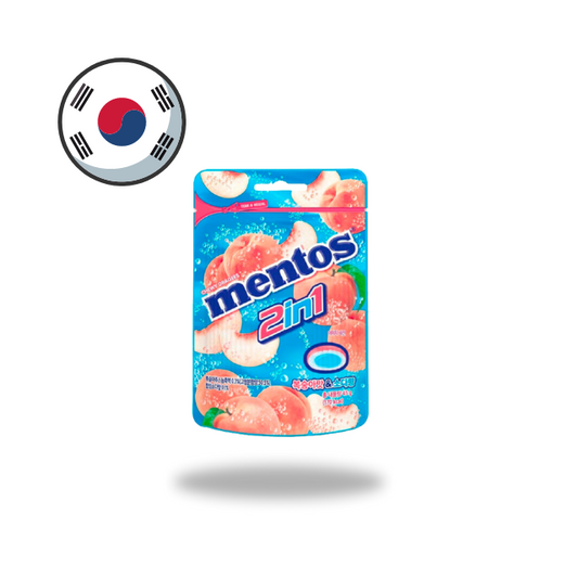 Mentos 2in1 Peach Soda Flavor 45g Korea