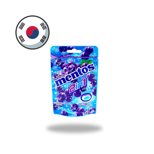 Mentos 2in1 Grape Soda Flavor 45g Korea