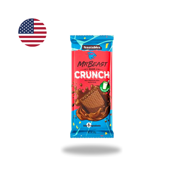 Feastables Mrbeast Bar Milk Chocolate Crunch 60G